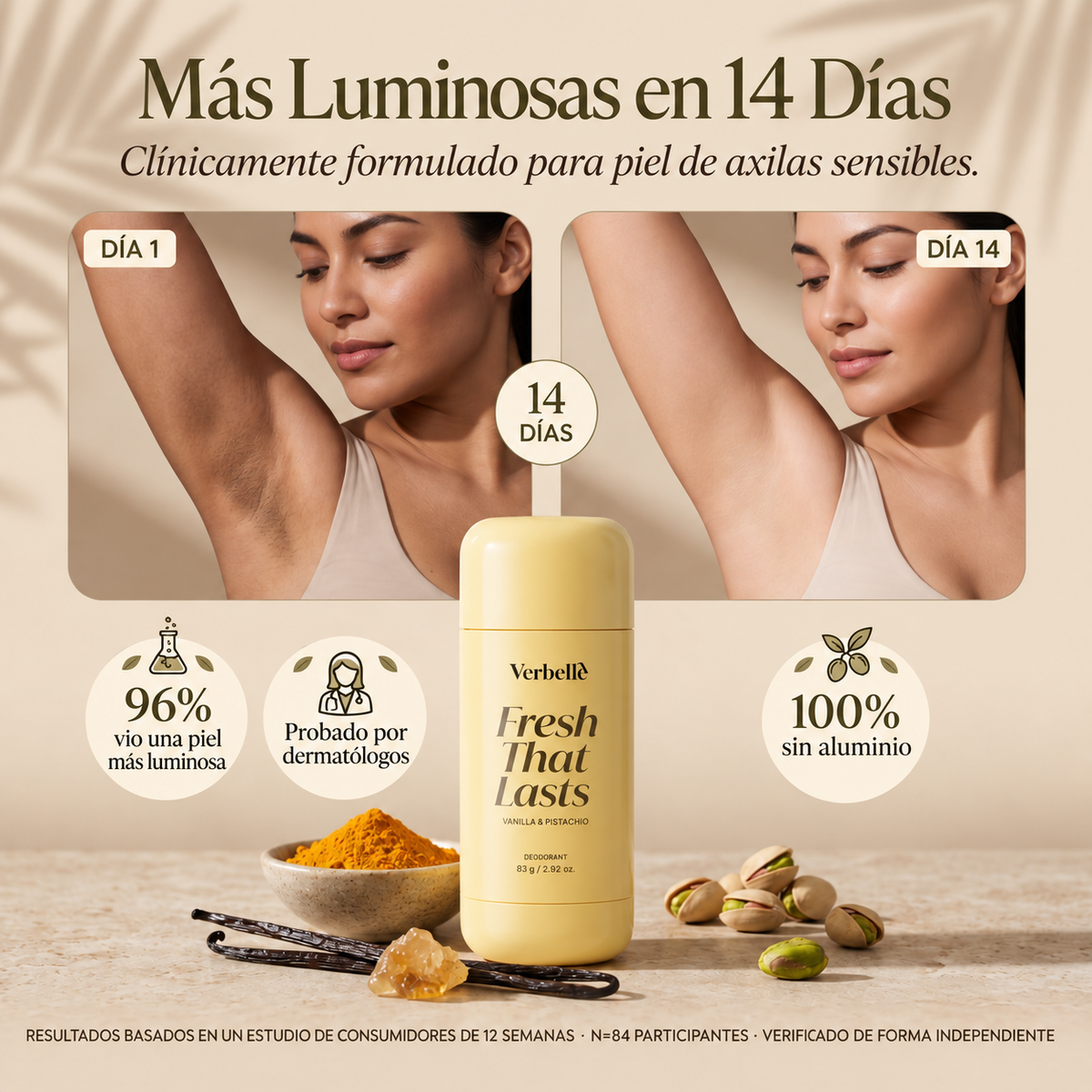 Desodorante con Ácido Kójico y Cúrcuma